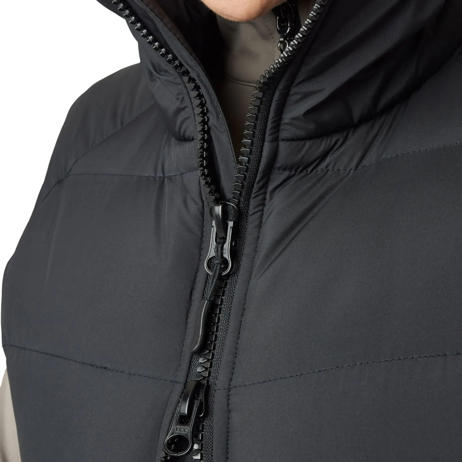 Horze Rianna Womens Padded Puffer Vest - Caviar Black 11 Horze Rianna Womens Padded Puffer Vest - Caviar Black - Image 9