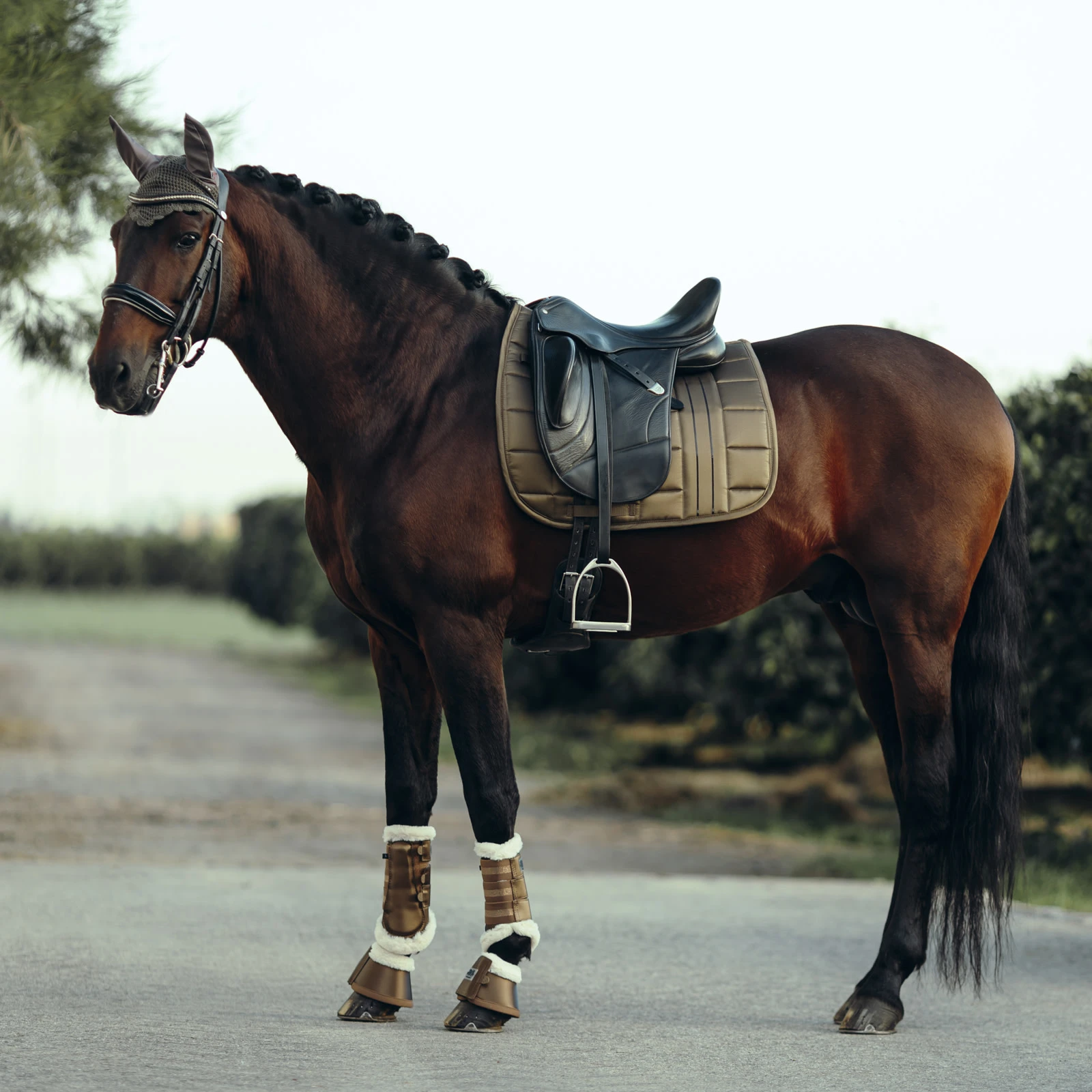 B Vertigo Drew Fleece Lined Brushing Boots - Cub Brown 7 B Vertigo Drew Fleece Lined Brushing Boots - Cub Brown - Image 5