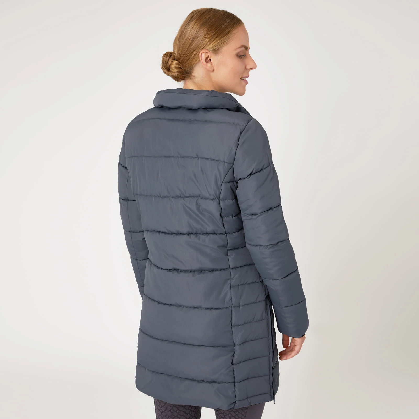 Horze Claire Womens Side Zip Riding Jacket - Blackened Pearl 6 Horze Claire Womens Side Zip Riding Jacket - Blackened Pearl - Image 4