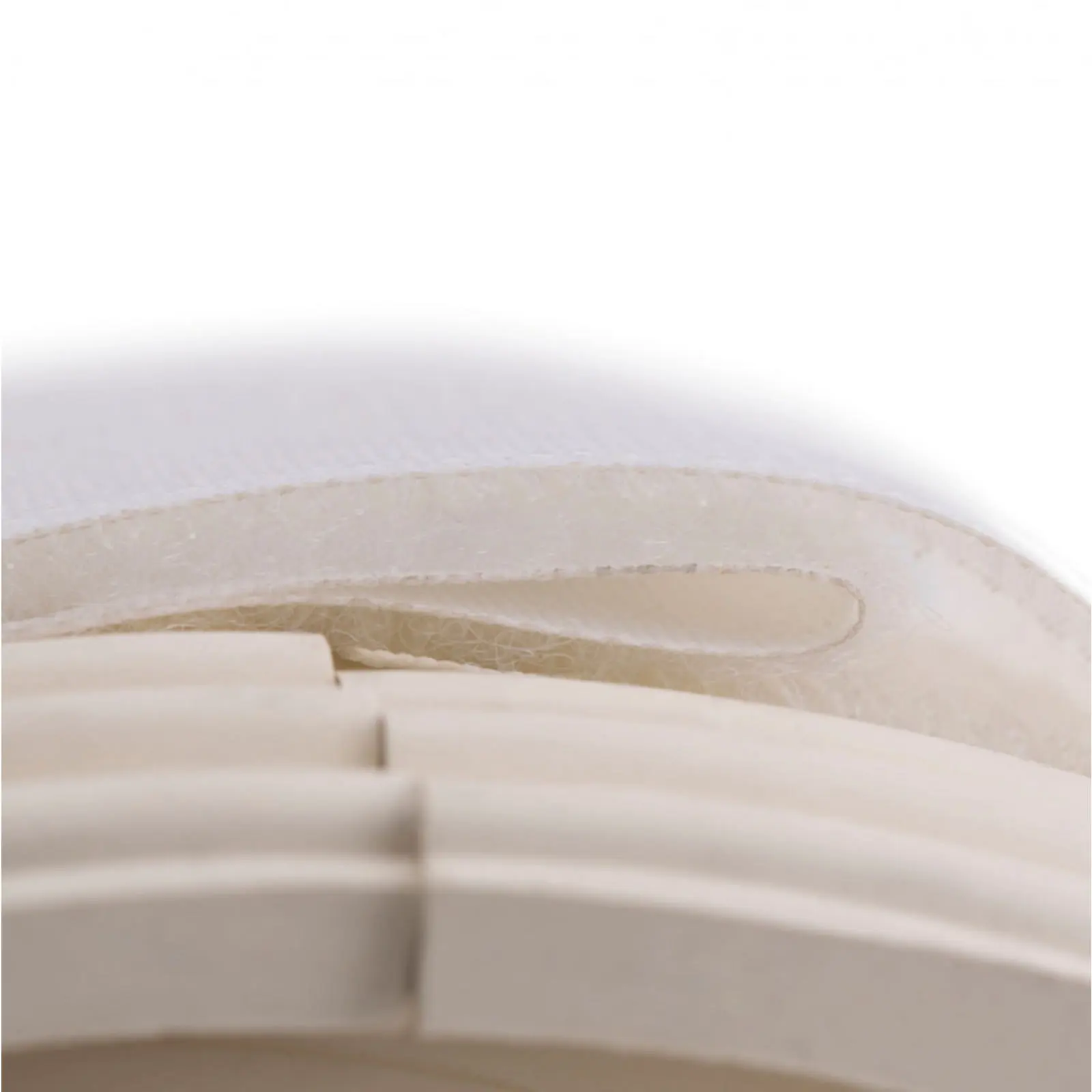 Horze Double Closure No Turn Rubber Bell Boots - White 6 Horze Double Closure No Turn Rubber Bell Boots - White - Image 4