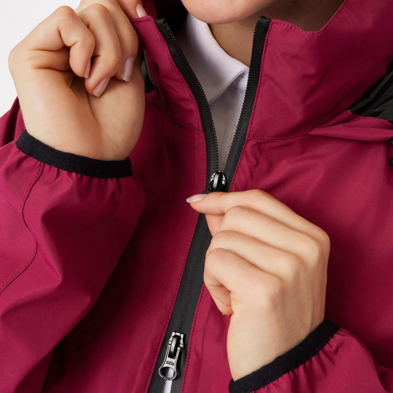 Horze Stella Waterproof Shell Jacket - Anemone Dark Pink 9 Horze Stella Waterproof Shell Jacket - Anemone Dark Pink - Image 7