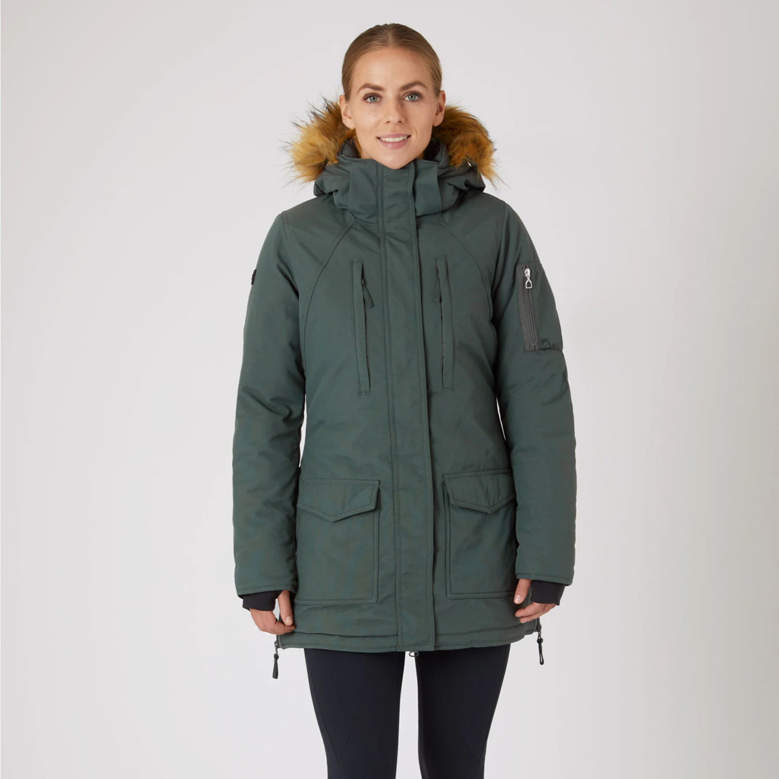 Horze Womens Brooke Long Parka Jacket - Urban Chic 7 Horze Womens Brooke Long Parka Jacket - Urban Chic - Image 5