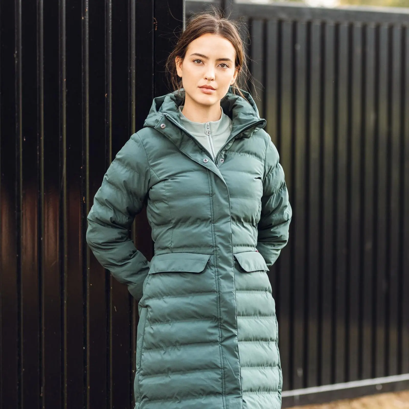 B Vertigo Celeste Womens Waterproof Parka Jacket - Jungle Green 8 B Vertigo Celeste Womens Waterproof Parka Jacket - Jungle Green - Image 6