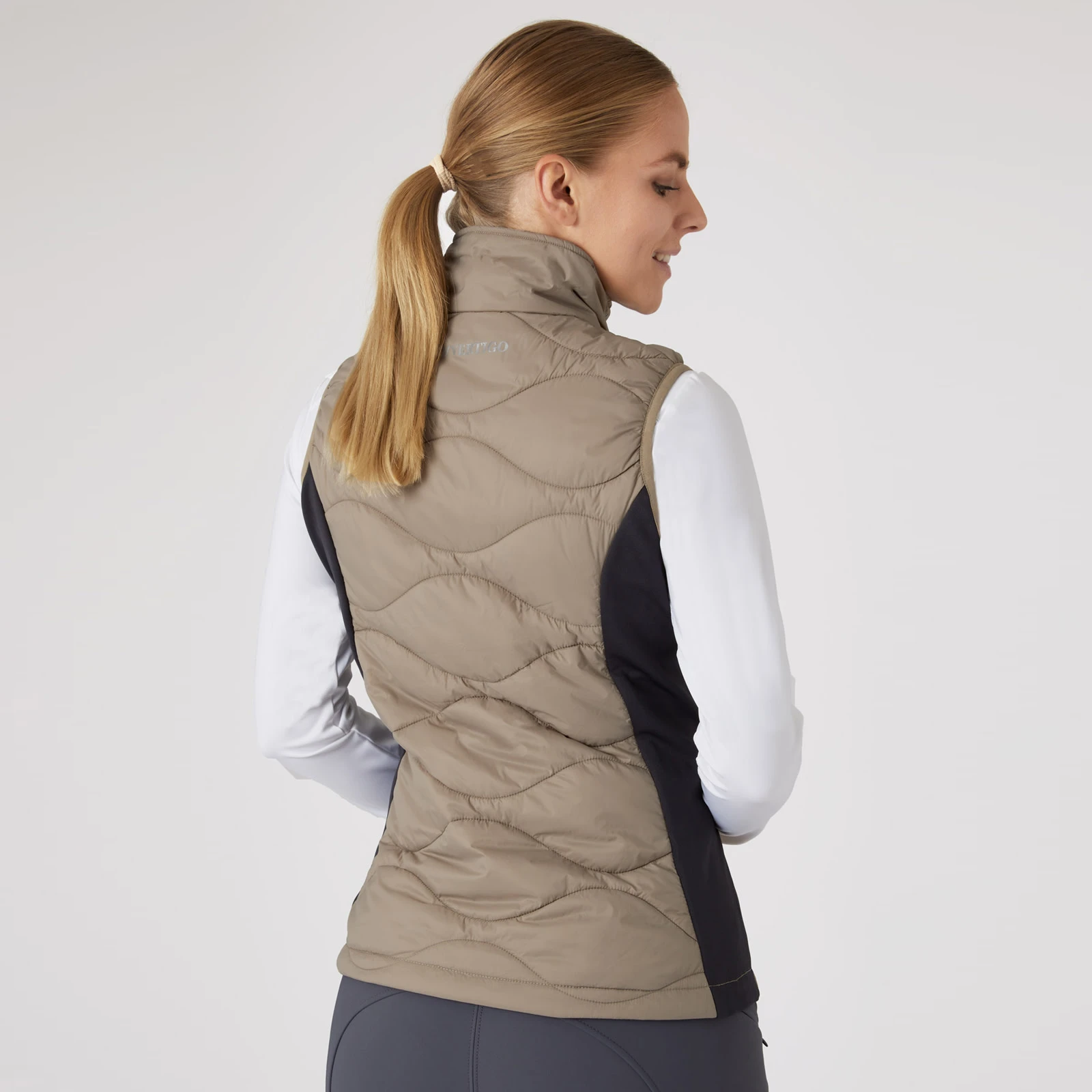 B Vertigo Belle Womens Hybrid Vest - Weathered Teak/Dark Navy 5 B Vertigo Belle Womens Hybrid Vest - Weathered Teak/Dark Navy - Image 3