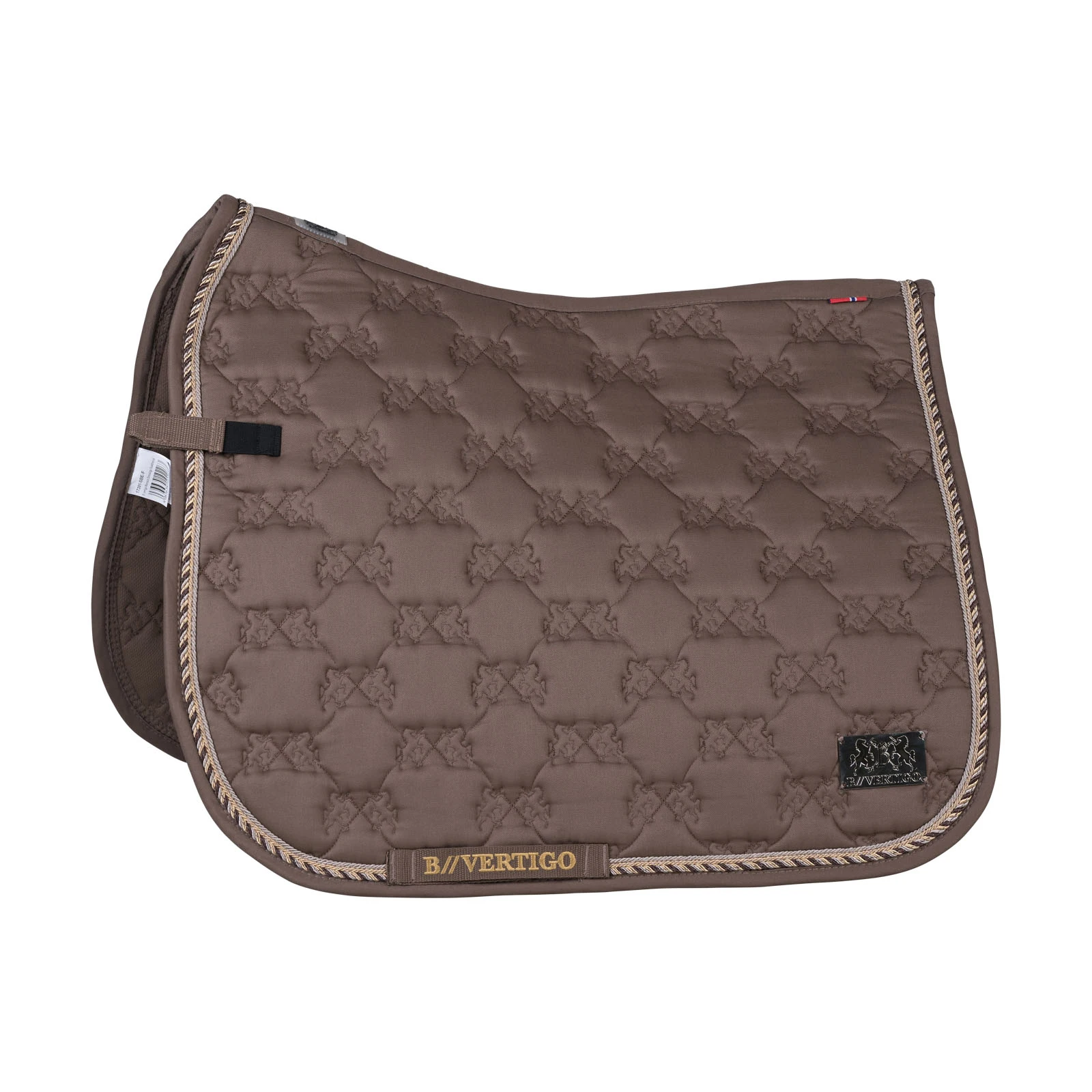 B Vertigo Monaco Dressage Saddle Pad - Shiitake Beige 4 B Vertigo Monaco Dressage Saddle Pad - Shiitake Beige - Image 2