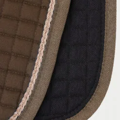 Horze Glarus Dressage Saddle Pad With Metallic Braiding - Bison Dark Brown -Equinavia Shop 7b59adae 646d 4a2f 8d0b 70e39eb3e1e617397 BDBR e8885822871fb74854d660f896405291387b27a5