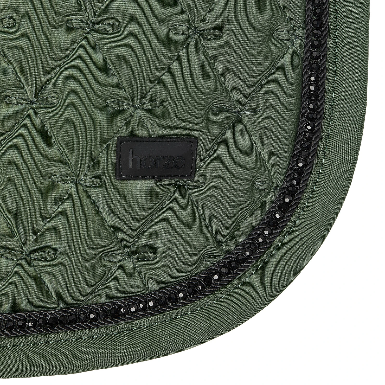 Horze Noir Pearl Corded Dressage Saddle Pad - Dark Navy 4 Horze Noir Pearl Corded Dressage Saddle Pad - Dark Navy - Image 2