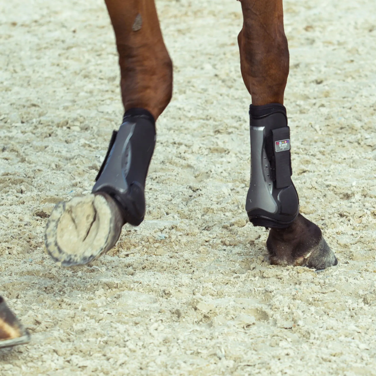 Horze Impact Air Shock Tendon Boots - Black 11 Horze Impact Air Shock Tendon Boots - Black - Image 9