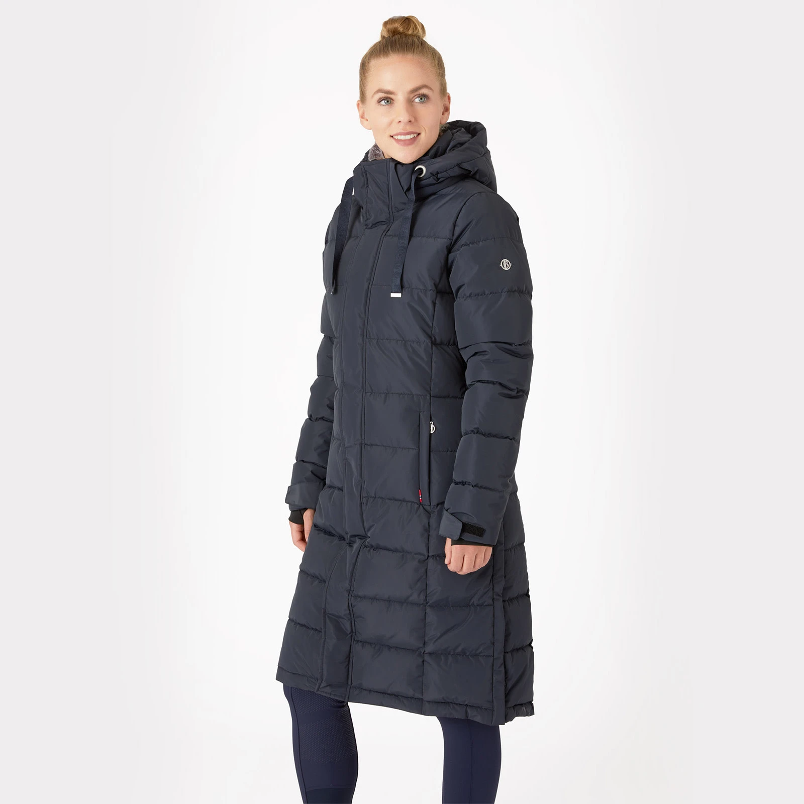 B Vertigo Juliana Womens Padded Parka Jacket - Dark Navy 7 B Vertigo Juliana Womens Padded Parka Jacket - Dark Navy - Image 5