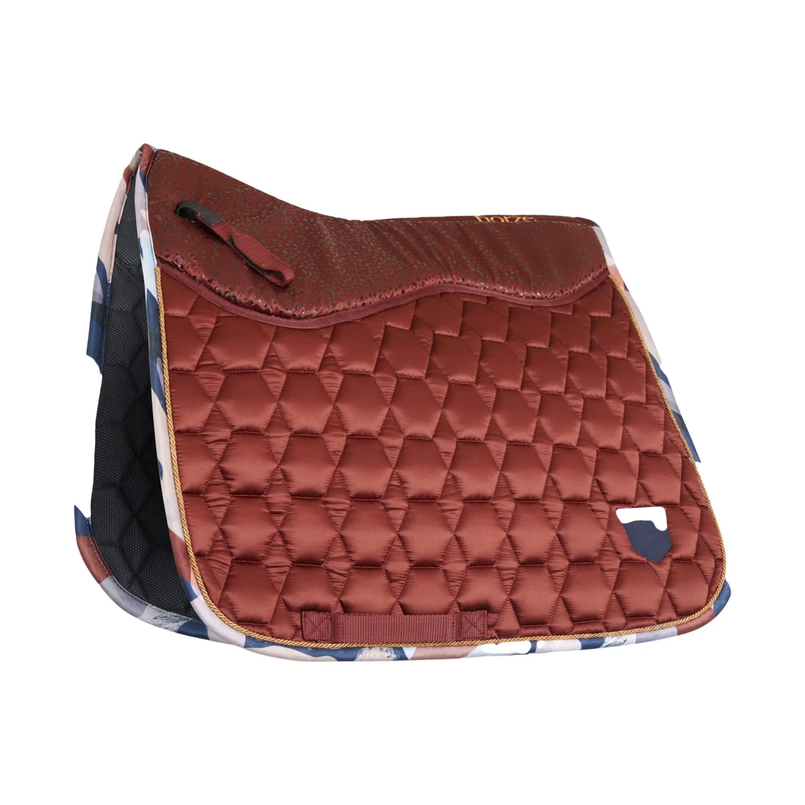 Horze Terrazzo Grip Tech Dressage Saddle Pad - Dark Navy 11 Horze Terrazzo Grip Tech Dressage Saddle Pad - Dark Navy - Image 9
