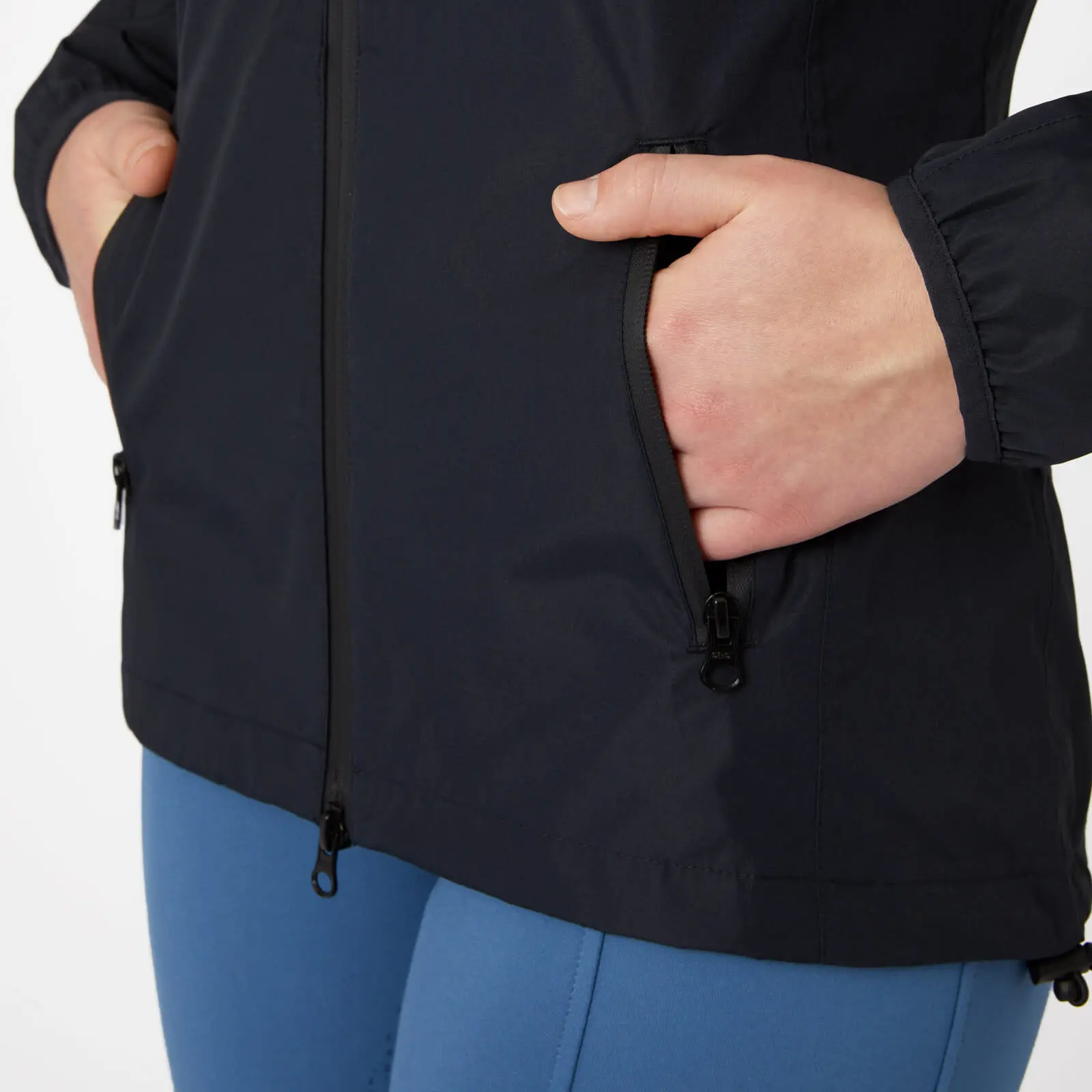Horze Stella Waterproof Shell Jacket - Dark Navy 8 Horze Stella Waterproof Shell Jacket - Dark Navy - Image 6