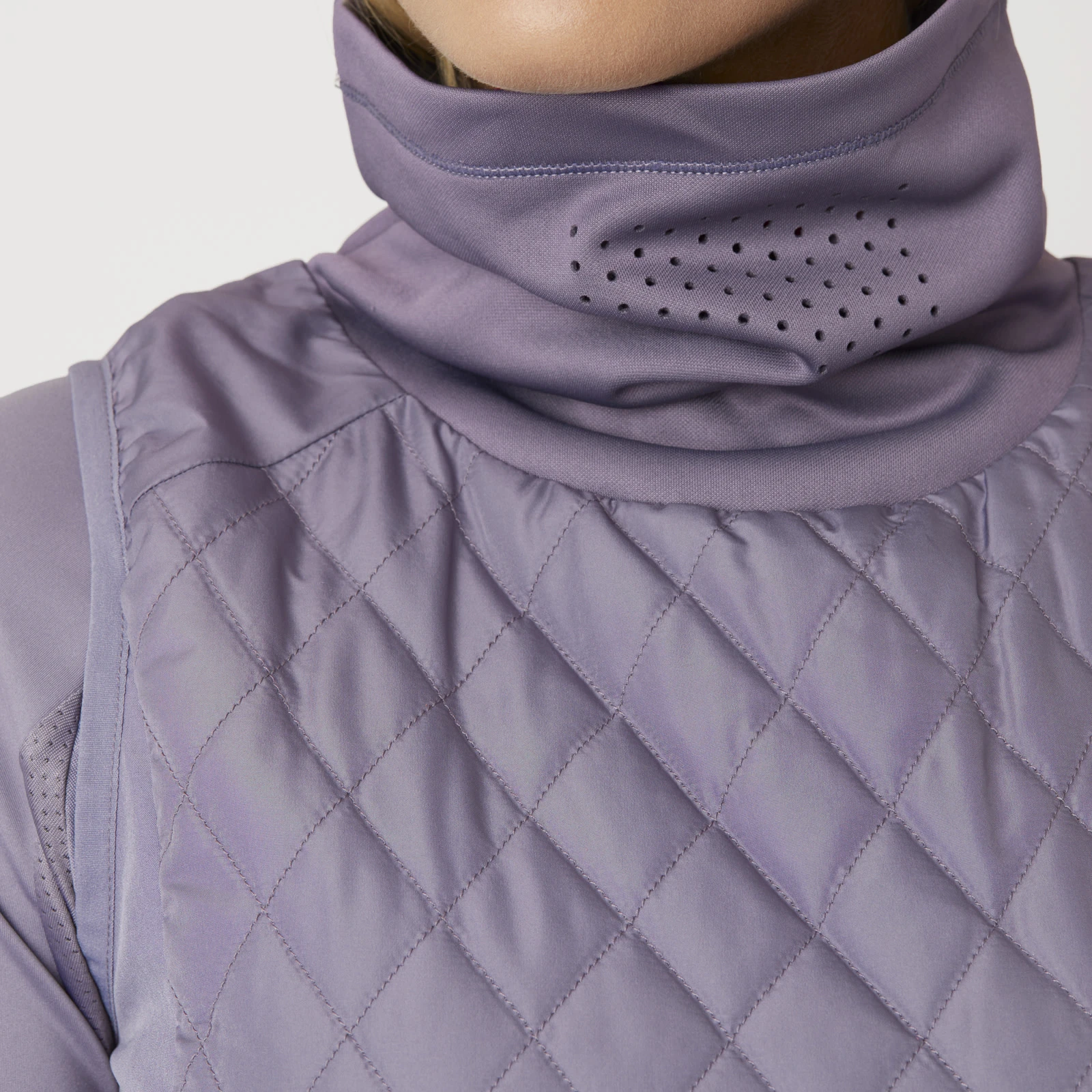 Horze Riley Womens Hybrid Riding Vest - Grey Ridge Purple 8 Horze Riley Womens Hybrid Riding Vest - Grey Ridge Purple - Image 6