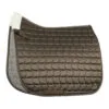 Horze Houston Comfort Fleece Dressage Saddle Pad - Bison Dark Brown
