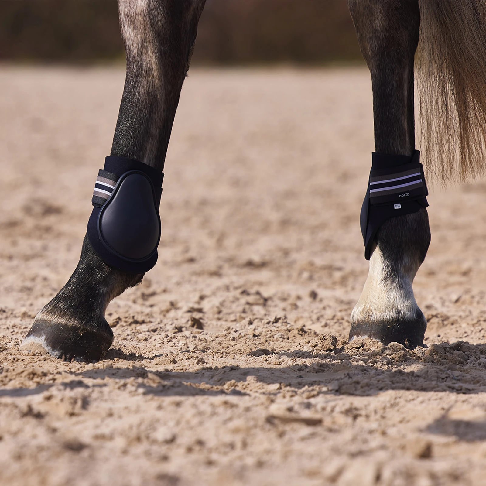 Horze Adepto Fetlock Boots - Dark Navy 6 Horze Adepto Fetlock Boots - Dark Navy - Image 4