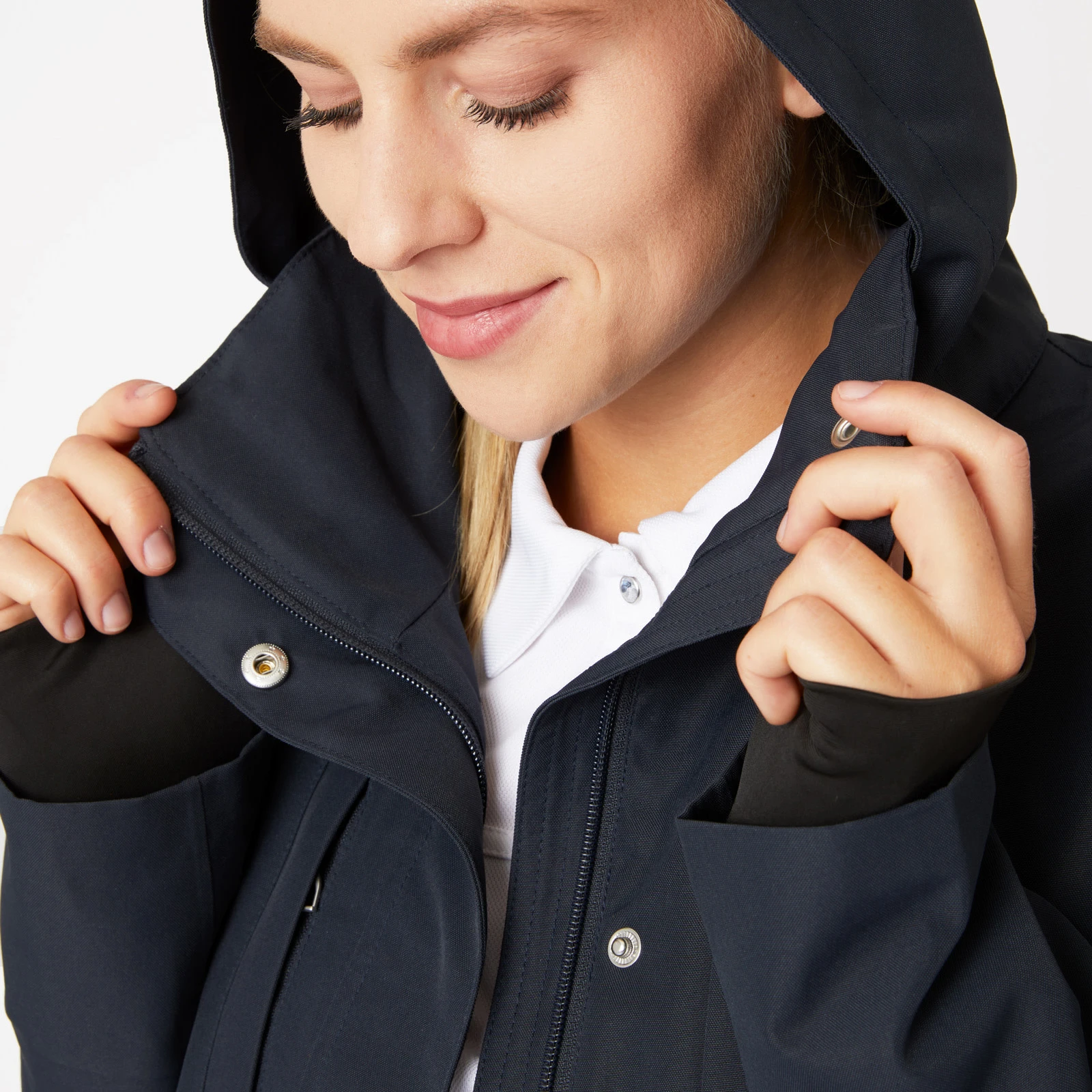 Horze Jadine Womens Winter Jacket - Dark Navy 9 Horze Jadine Womens Winter Jacket - Dark Navy - Image 7