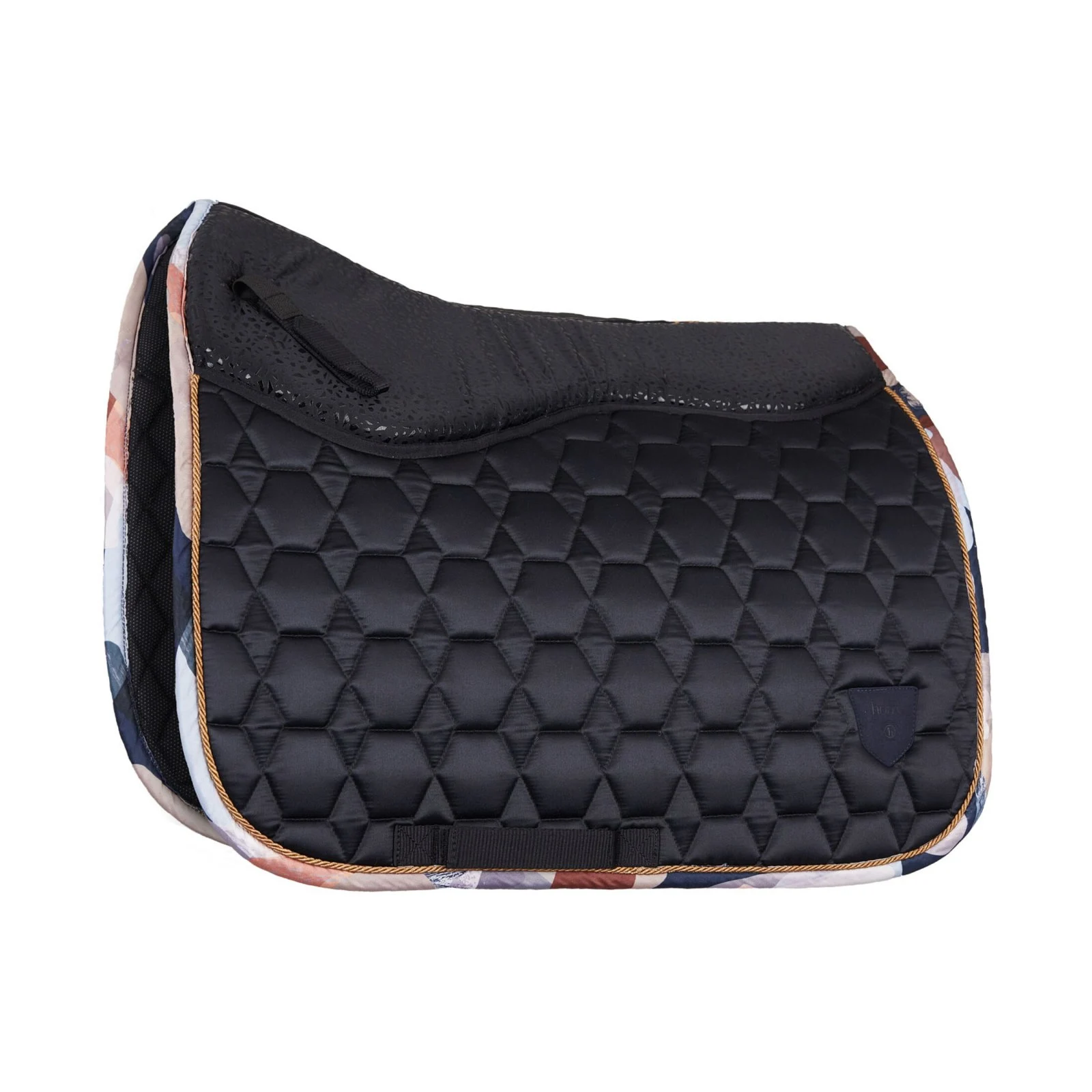 Horze Terrazzo Grip Tech Dressage Saddle Pad - Dark Navy 3 Horze Terrazzo Grip Tech Dressage Saddle Pad - Dark Navy