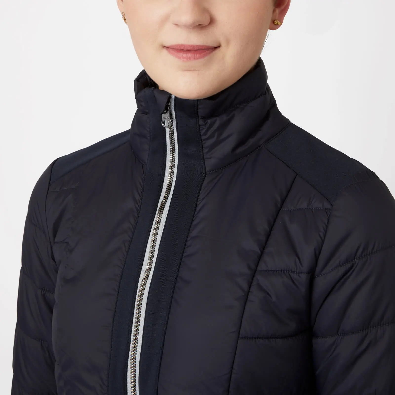 Horze Cameron Womens Hybrid Jacket - Dark Navy 8 Horze Cameron Womens Hybrid Jacket - Dark Navy - Image 6