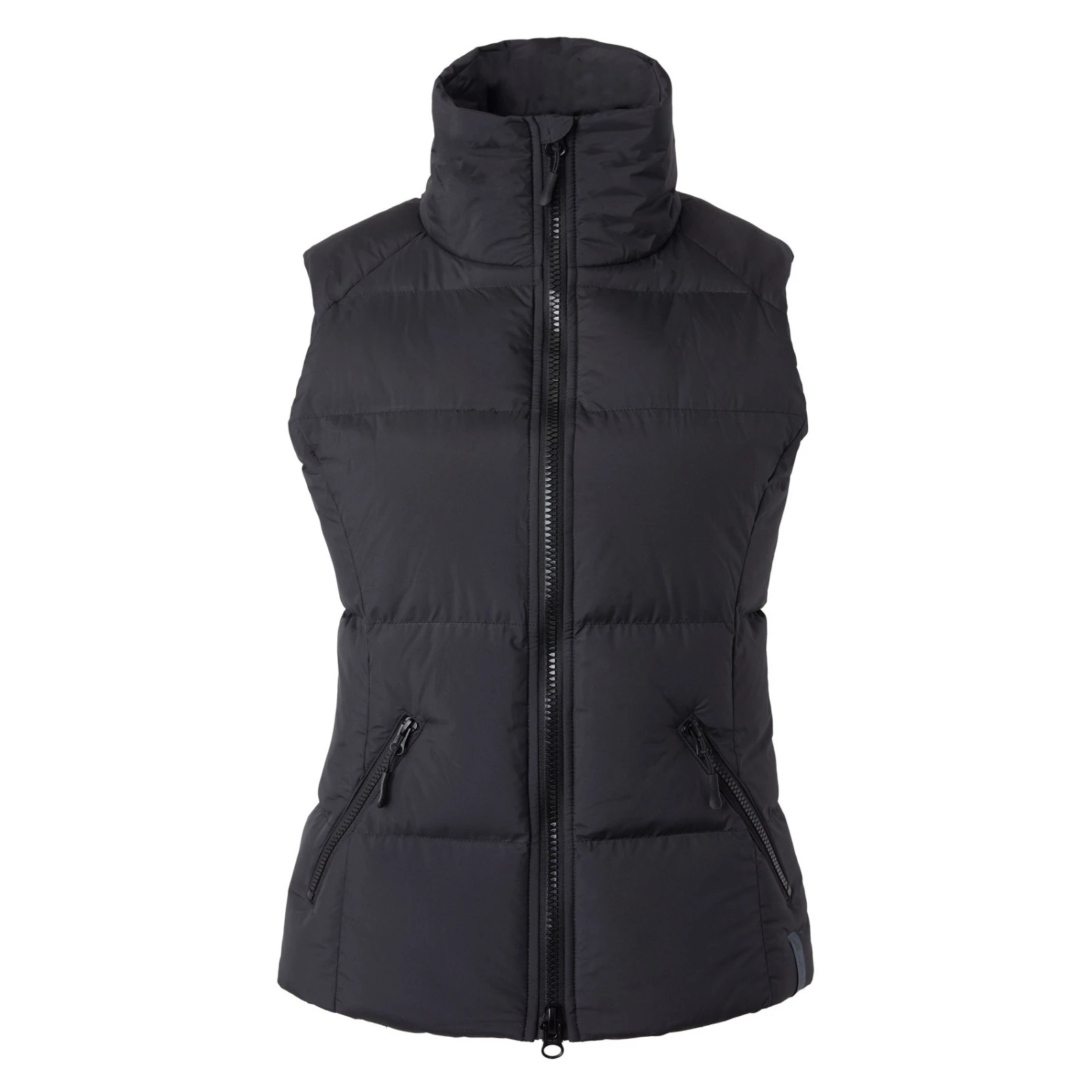 Horze Rianna Womens Padded Puffer Vest - Caviar Black 3 Horze Rianna Womens Padded Puffer Vest - Caviar Black