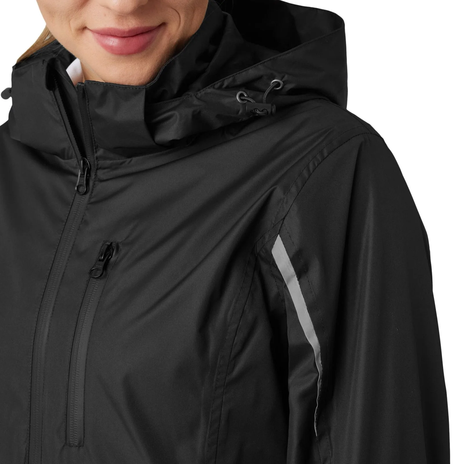 Horze Alexis Womens Waterproof Shell Jacket - Caviar Black 13 Horze Alexis Womens Waterproof Shell Jacket - Caviar Black - Image 11