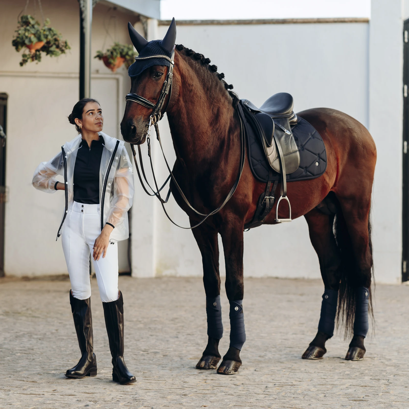 B Vertigo Laurel Quick Dry Dressage Saddle Pad - Dark Navy 7 B Vertigo Laurel Quick Dry Dressage Saddle Pad - Dark Navy - Image 5