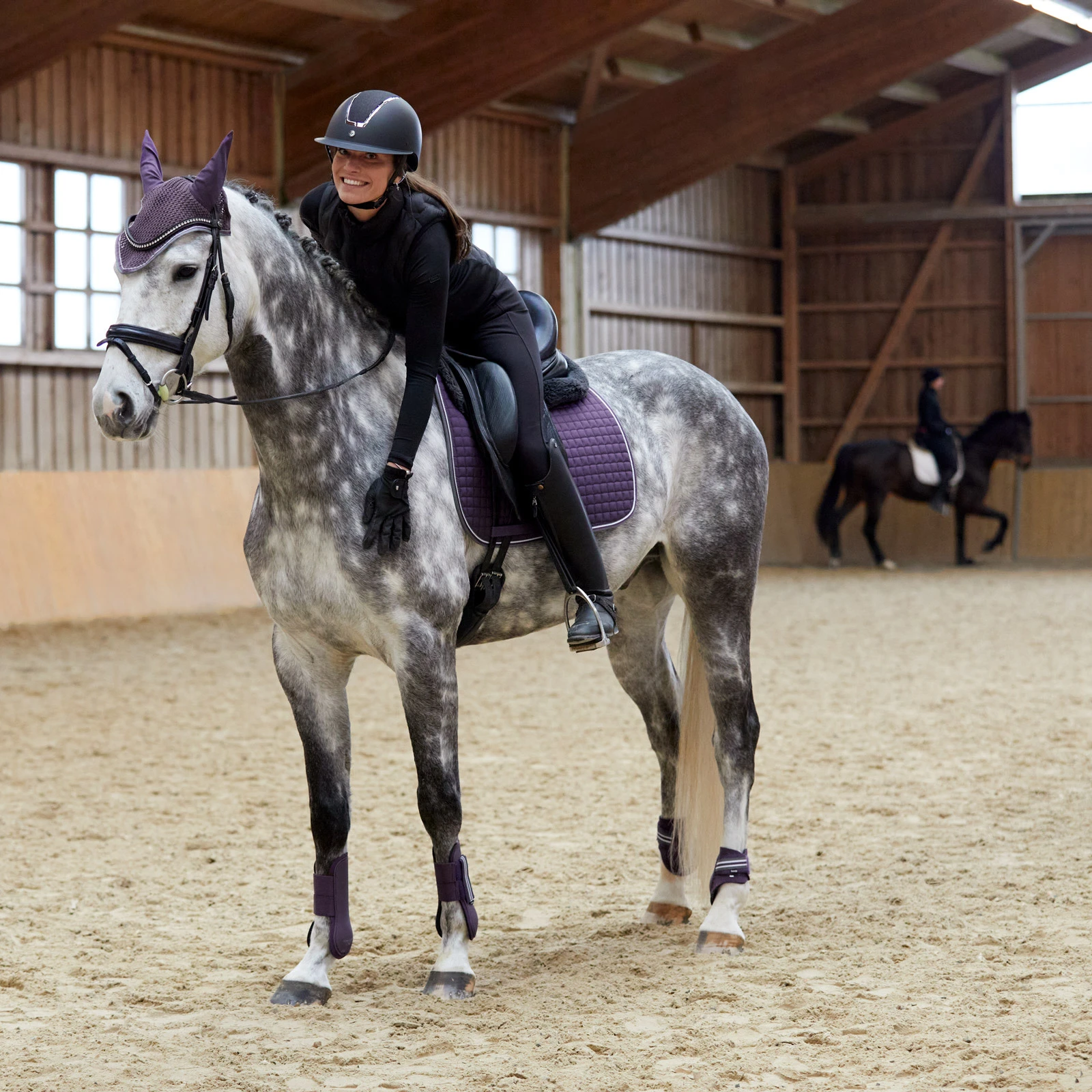 Horze Adepto All Purpose Saddle Pad - Blackcurrant Purple 8 Horze Adepto All Purpose Saddle Pad - Blackcurrant Purple - Image 6