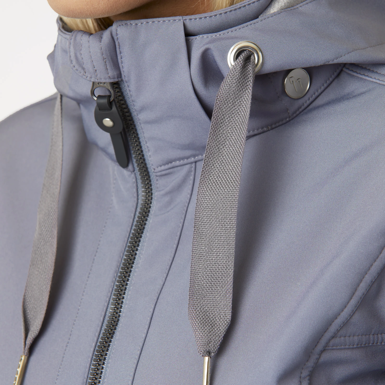 Horze Freya Womens Long Softshell Jacket - Steel Grey 7 Horze Freya Womens Long Softshell Jacket - Steel Grey - Image 5