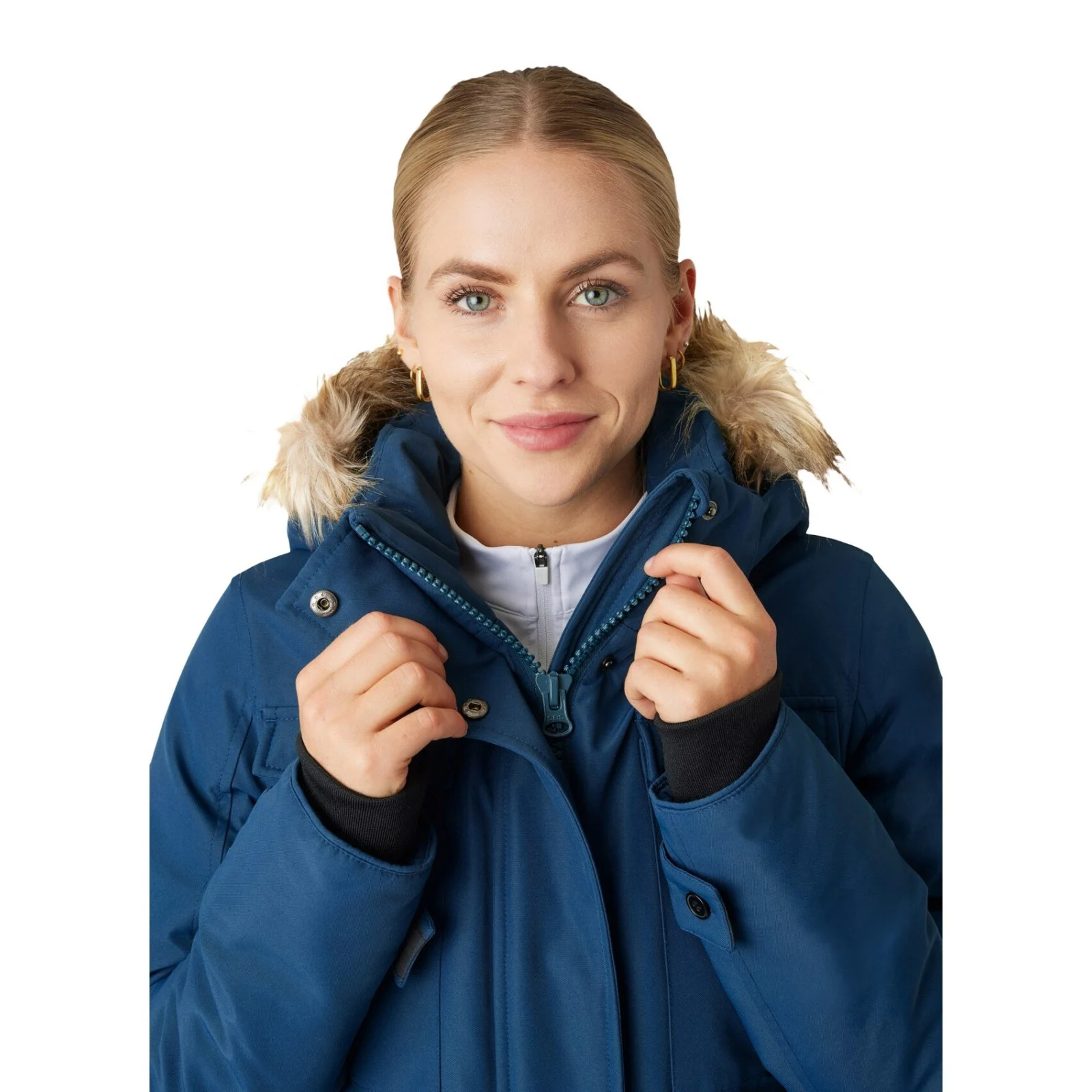 B Vertigo Gwen Womens Parka Riding Jacket - Reflecting Pond 5 B Vertigo Gwen Womens Parka Riding Jacket - Reflecting Pond - Image 3