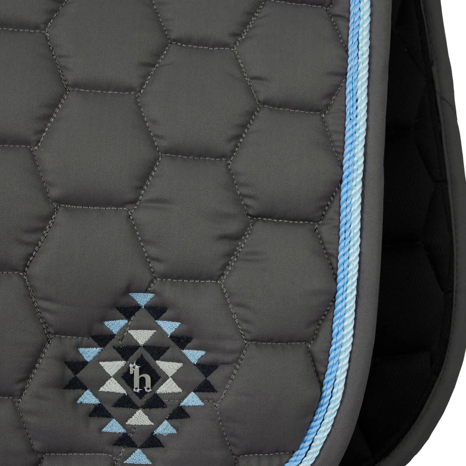 Horze Arizona Double Corded All Purpose Saddle Pad - Smoked Pearl Grey 8 Horze Arizona Double Corded All Purpose Saddle Pad - Smoked Pearl Grey - Image 6