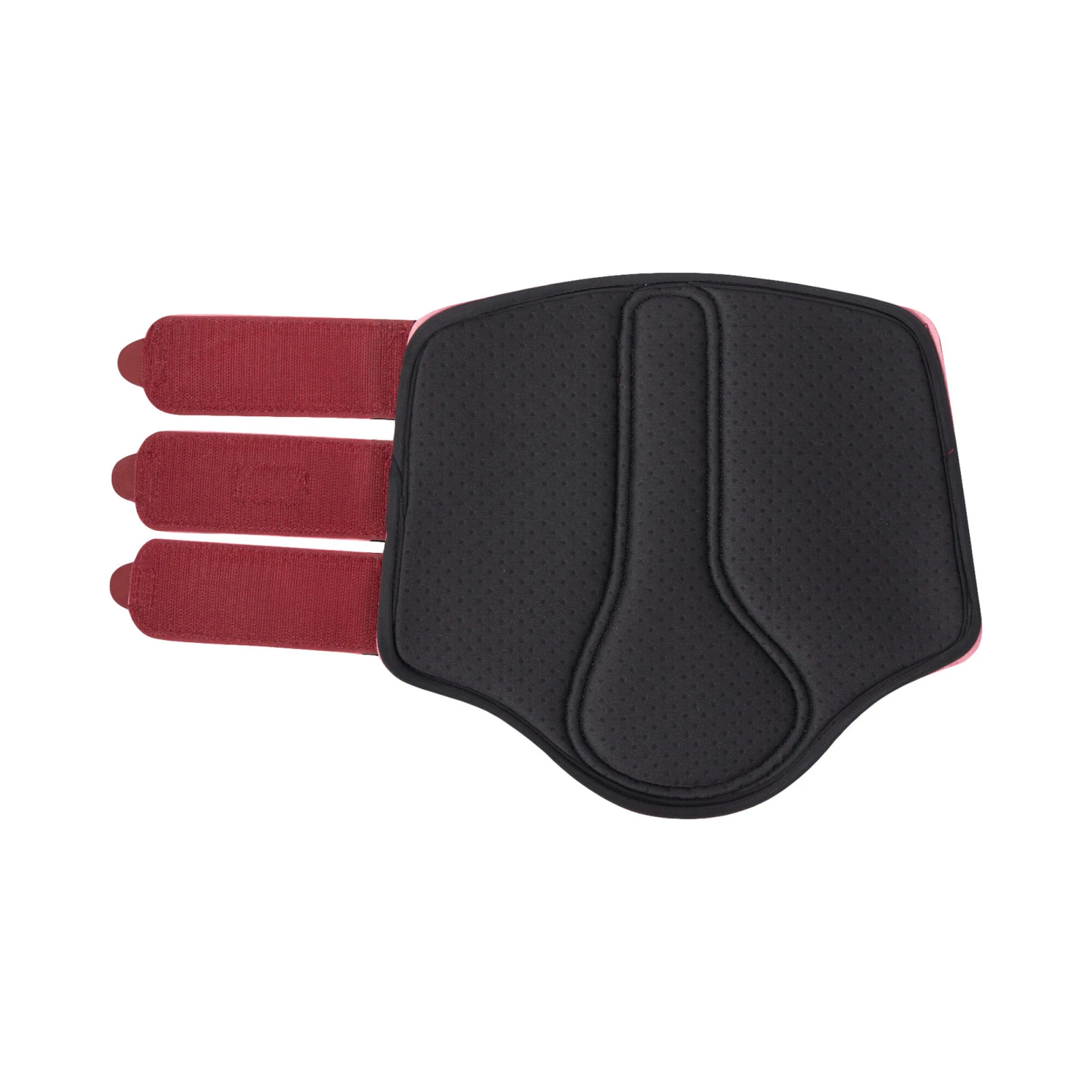 Horze Noir Brushing Boots - Rhubarb Dark Red 4 Horze Noir Brushing Boots - Rhubarb Dark Red - Image 2