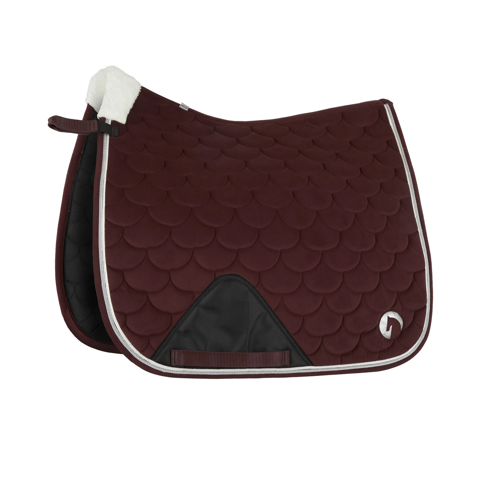 Horze Geneva Dressage Saddle Pad - Merlot 3 Horze Geneva Dressage Saddle Pad - Merlot