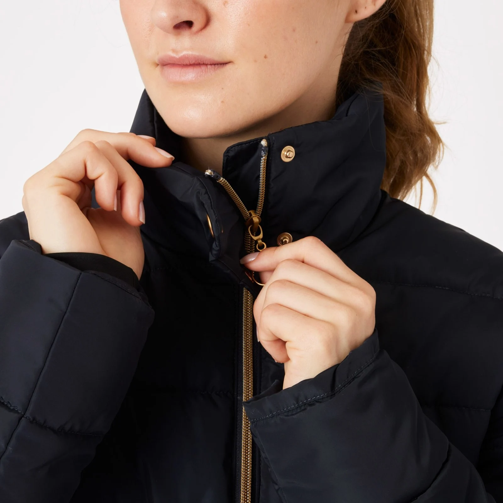 Horze Kiara Womens Padded Jacket - Dark Navy 4 Horze Kiara Womens Padded Jacket - Dark Navy - Image 2