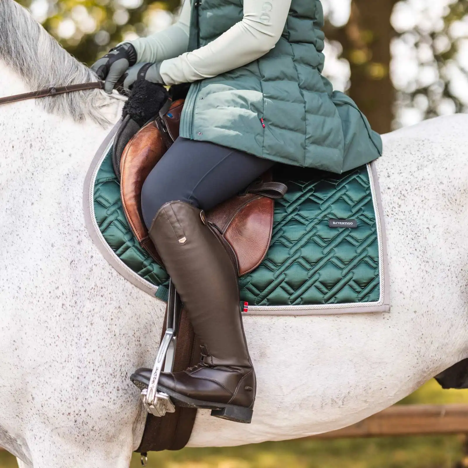 B Vertigo Evolve Jumping Pad With Anti Slip Padding - Jungle Green 9 B Vertigo Evolve Jumping Pad With Anti Slip Padding - Jungle Green - Image 7