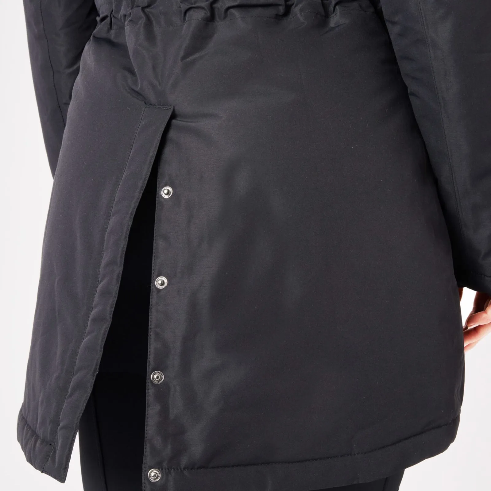 Horze Julia Womens Waterproof Parka Jacket - Caviar Black 4 Horze Julia Womens Waterproof Parka Jacket - Caviar Black - Image 2