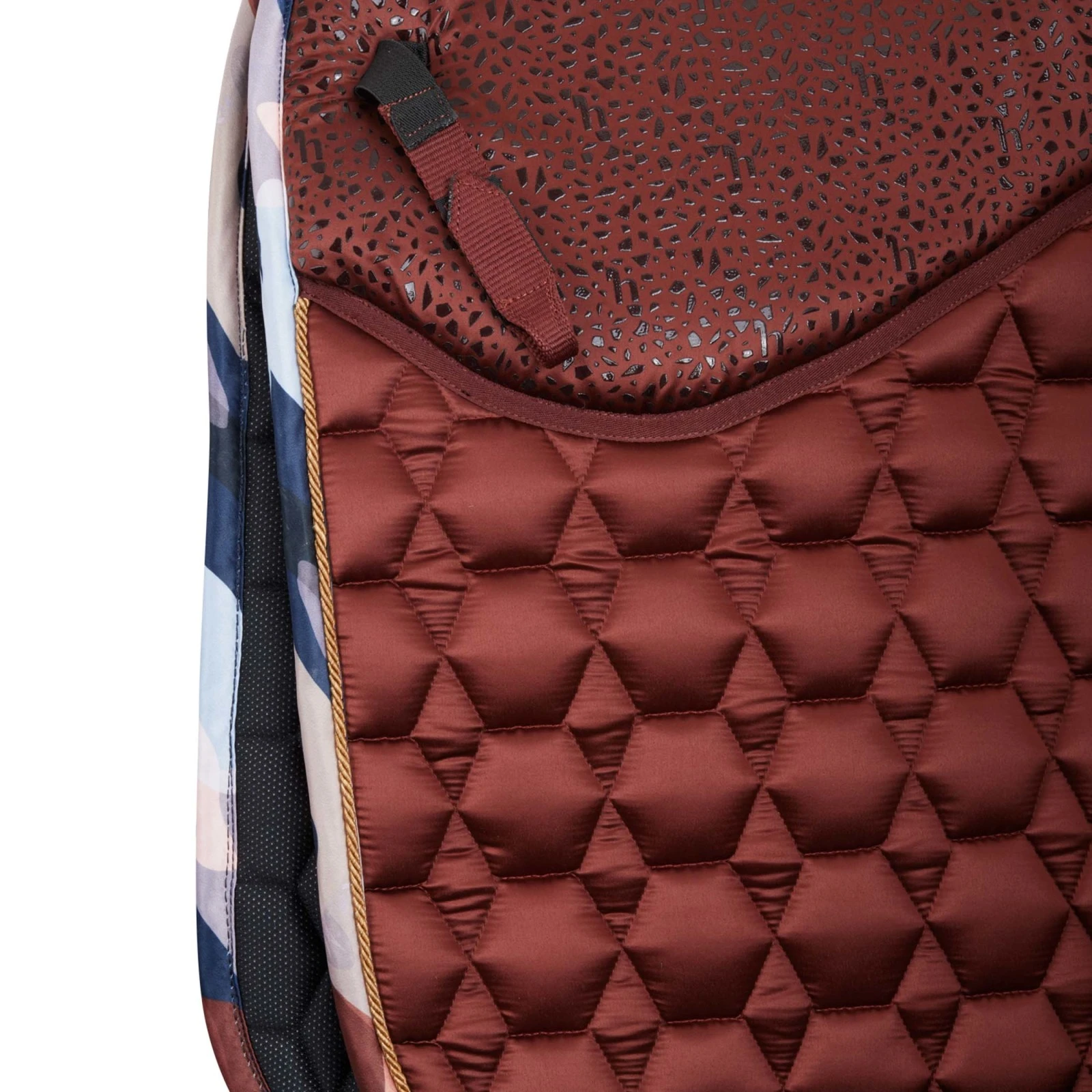 Horze Terrazzo Grip Tech Dressage Saddle Pad - Smoked Paprika 7 Horze Terrazzo Grip Tech Dressage Saddle Pad - Smoked Paprika - Image 5