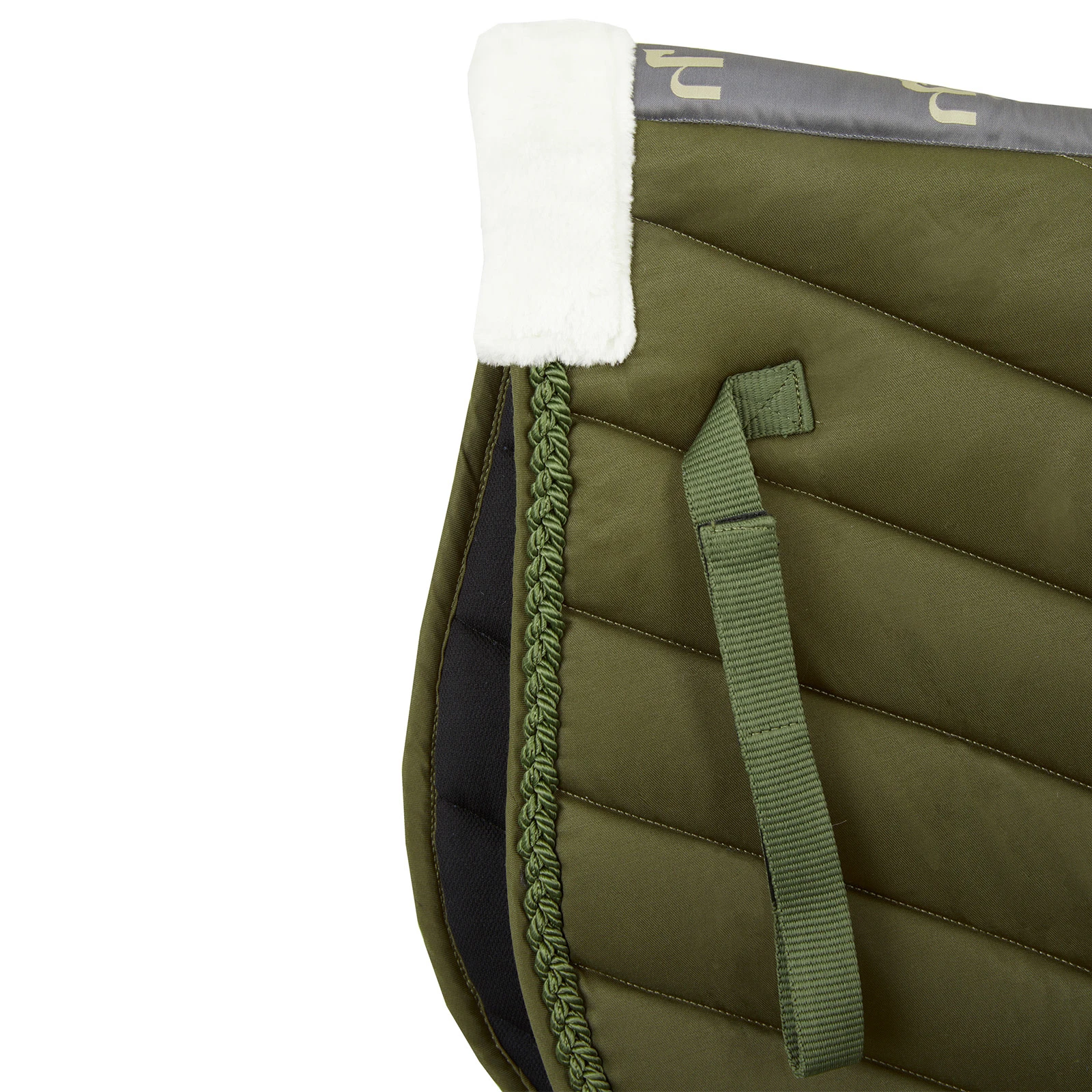 Horze Victoria Dressage Saddle Pad - Beetle Khaki Green 6 Horze Victoria Dressage Saddle Pad - Beetle Khaki Green - Image 4