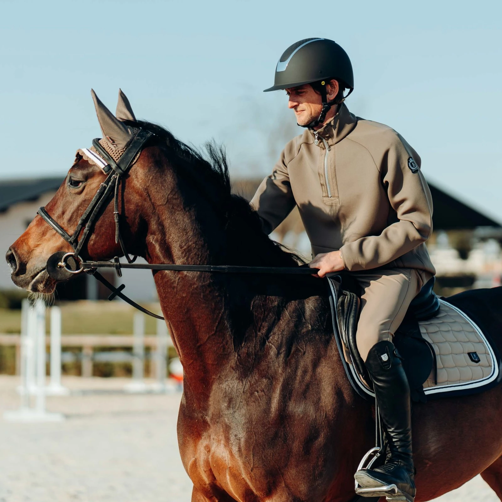 B Vertigo Cameron Double Corded All Purpose Saddle Pad - Fossil Brown 6 B Vertigo Cameron Double Corded All Purpose Saddle Pad - Fossil Brown - Image 4