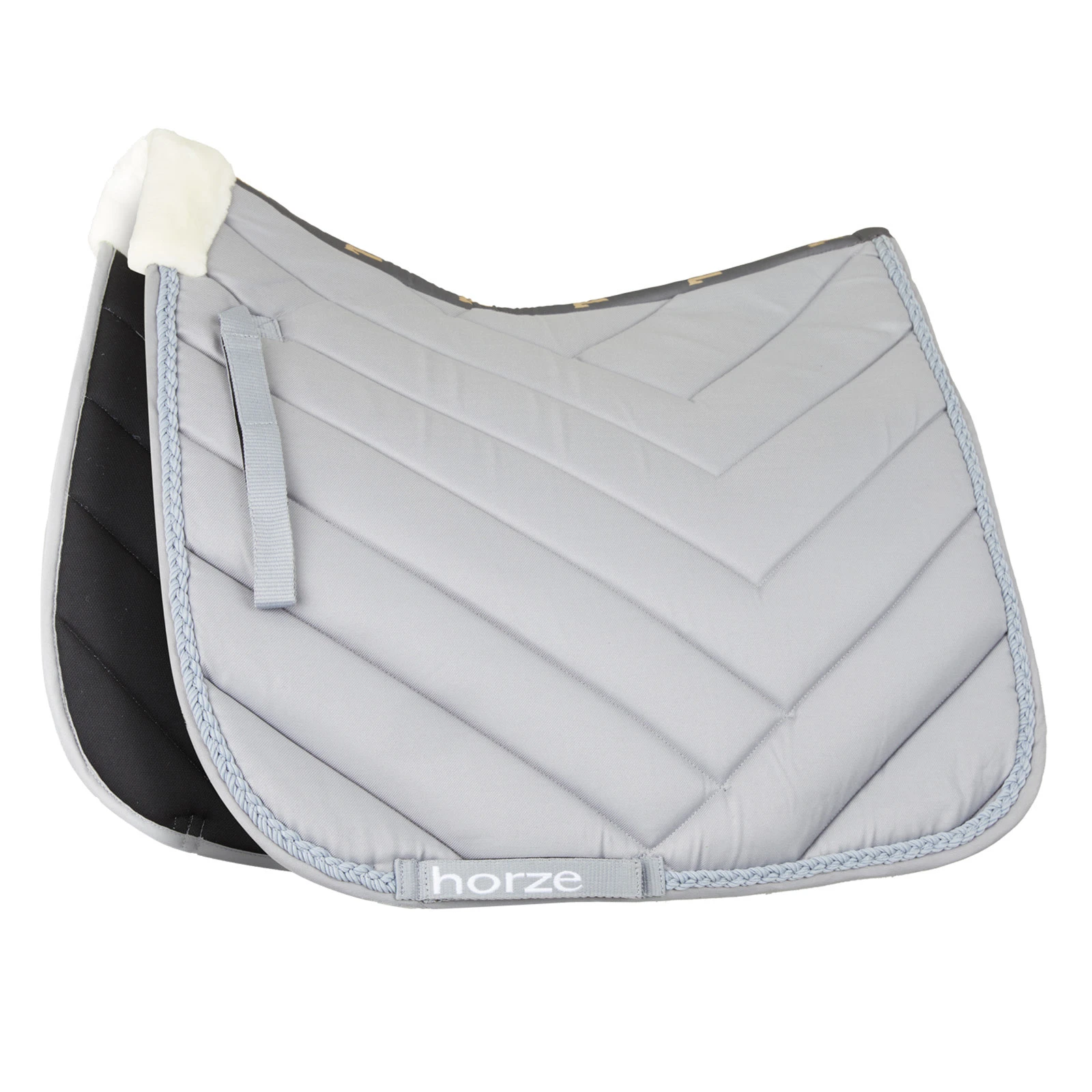Horze Victoria Dressage Saddle Pad - Beetle Khaki Green 9 Horze Victoria Dressage Saddle Pad - Beetle Khaki Green - Image 7