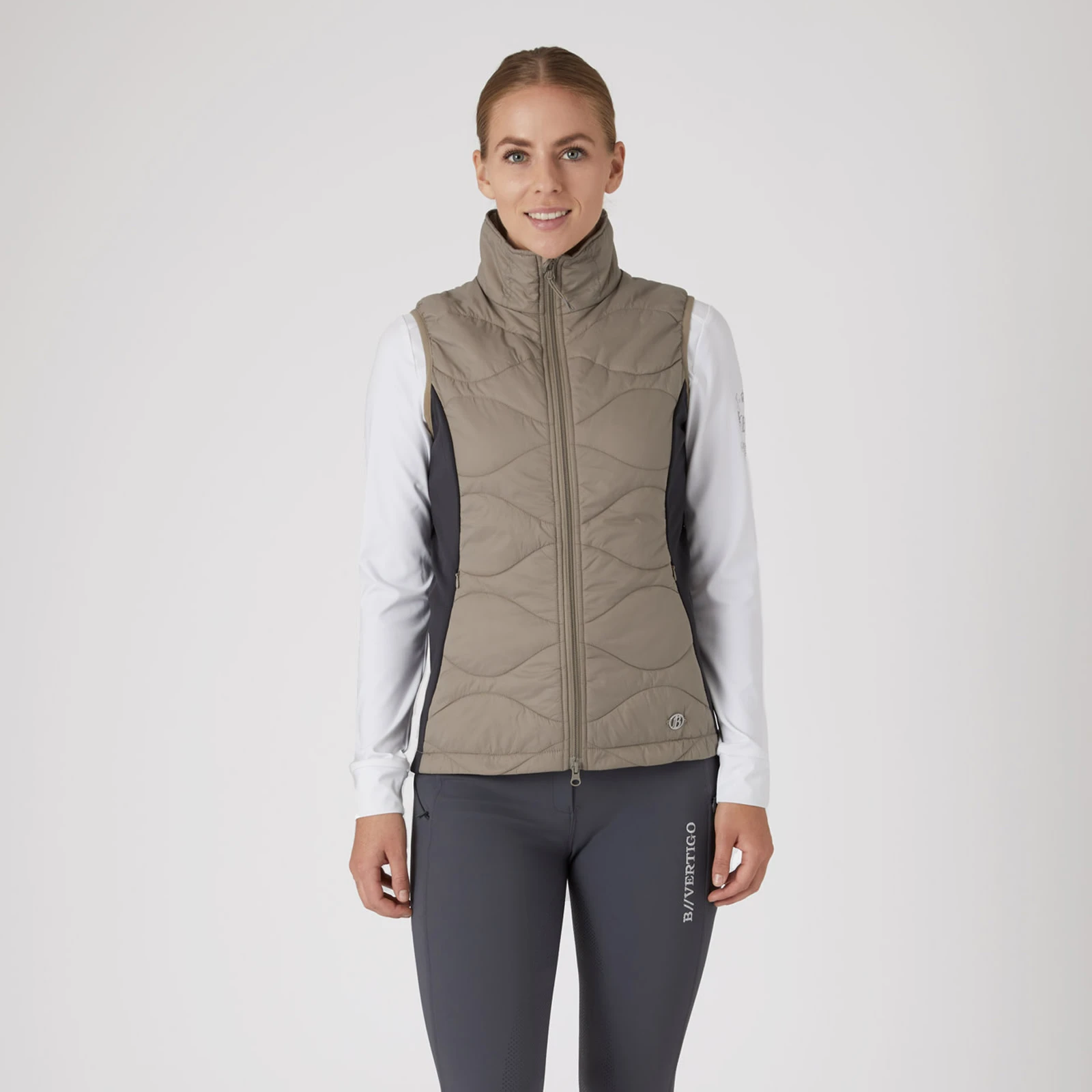 B Vertigo Belle Womens Hybrid Vest - Weathered Teak/Dark Navy 8 B Vertigo Belle Womens Hybrid Vest - Weathered Teak/Dark Navy - Image 6