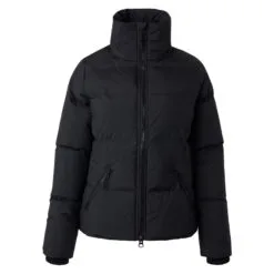 Horze Rianna Womens Padded Puffer Jacket - Caviar Black