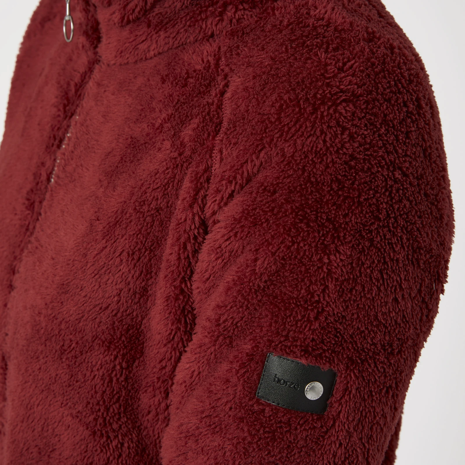 Horze Merida Womens Fleece Jacket - Merlot 10 Horze Merida Womens Fleece Jacket - Merlot - Image 8