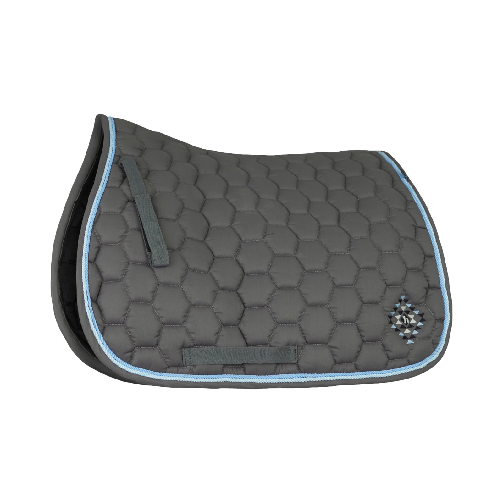 Horze Arizona Double Corded All Purpose Saddle Pad - Smoked Pearl Grey 3 Horze Arizona Double Corded All Purpose Saddle Pad - Smoked Pearl Grey