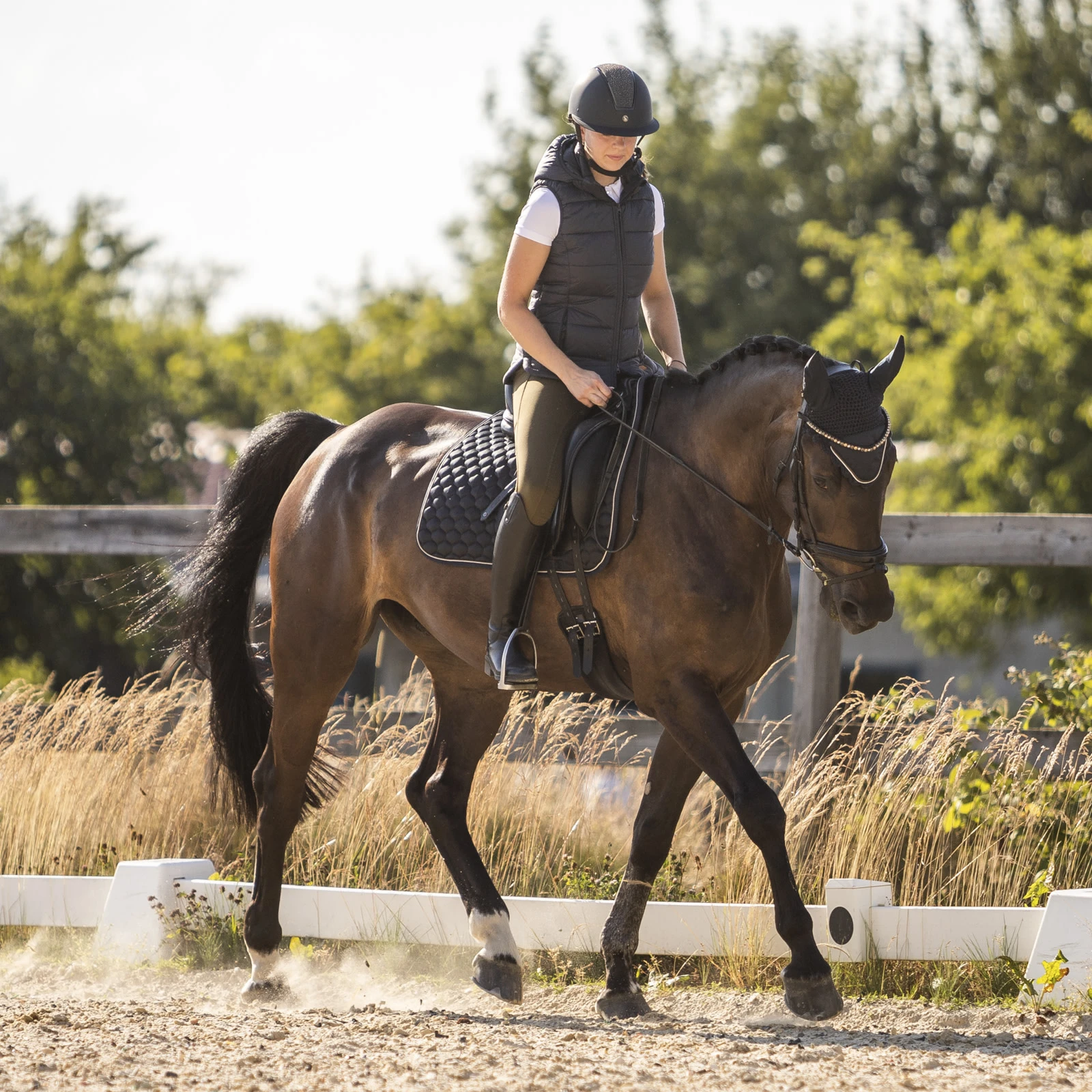 Horze Anne Womens Padded Vest - Dark Navy 9 Horze Anne Womens Padded Vest - Dark Navy - Image 7