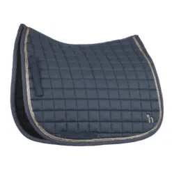 Horze Munich Dressage Saddle Pad With Metallic Piping - Reflecting Pond