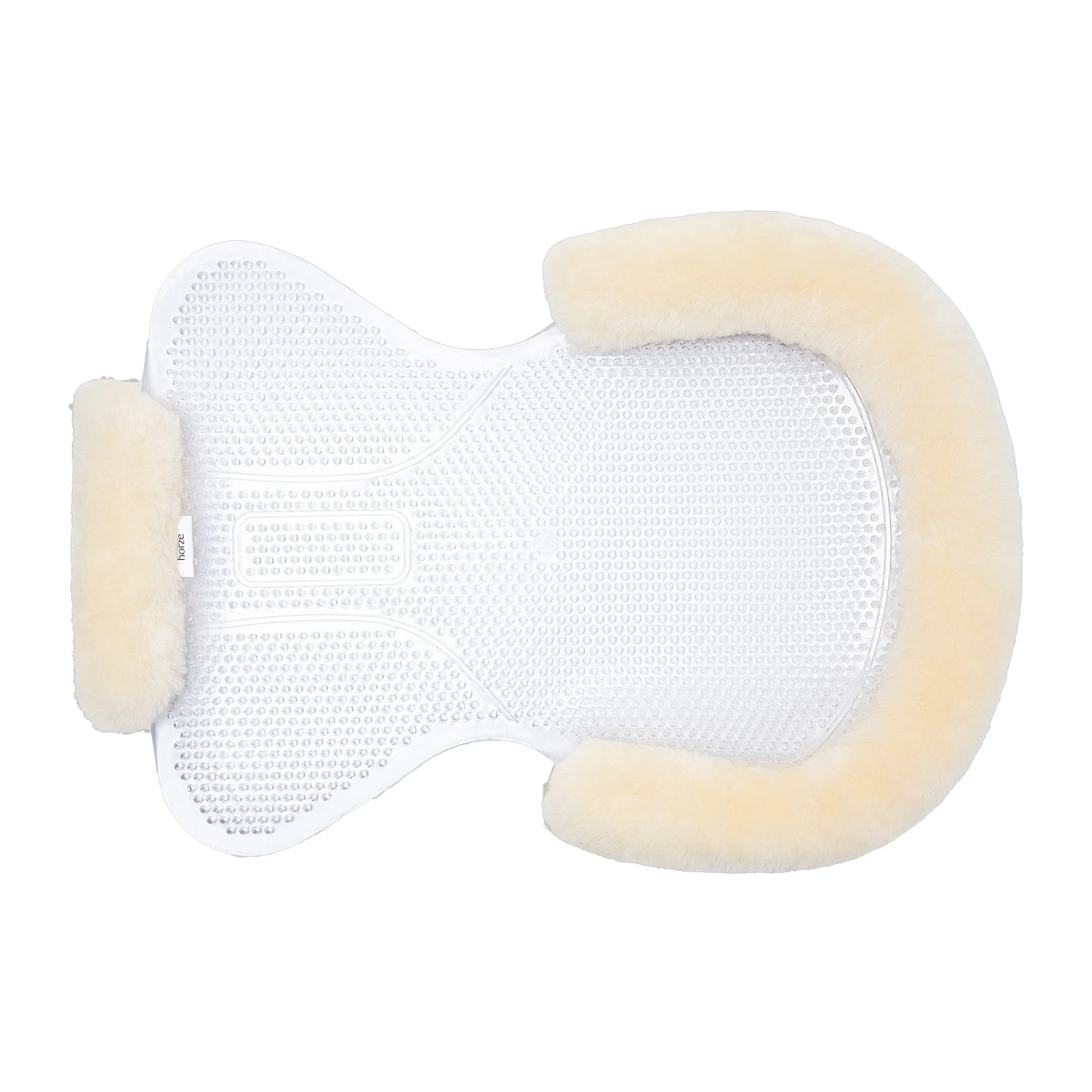 Horze Harleigh Gel Pad With Lambskin Edges - Off-White 2 Horze Harleigh Gel Pad With Lambskin Edges - Off-White