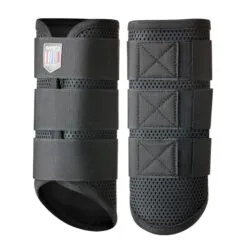 Horze Impact Flexi Strike Guard Boots - Rear - Black