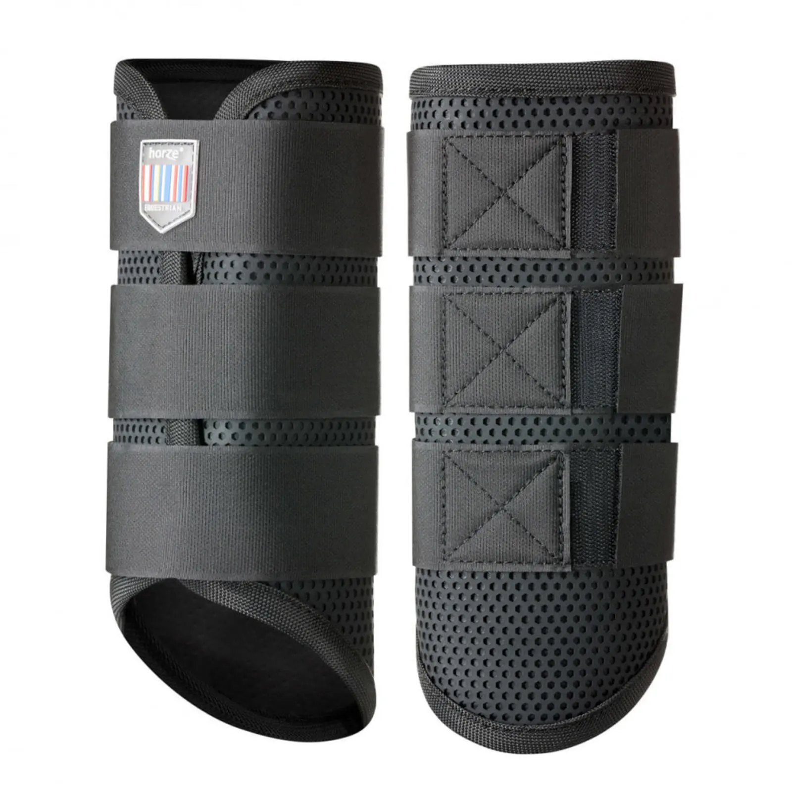 Horze Impact Flexi Strike Guard Boots - Rear - Black 3 Horze Impact Flexi Strike Guard Boots - Rear - Black