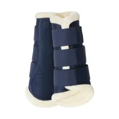 Horze Terrazzo Fleece Lined Brushing Boots - Dark Navy