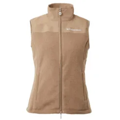 B Vertigo Caroline Womens Anti Pilling Fleece Vest - Tiger's Eye Brown
