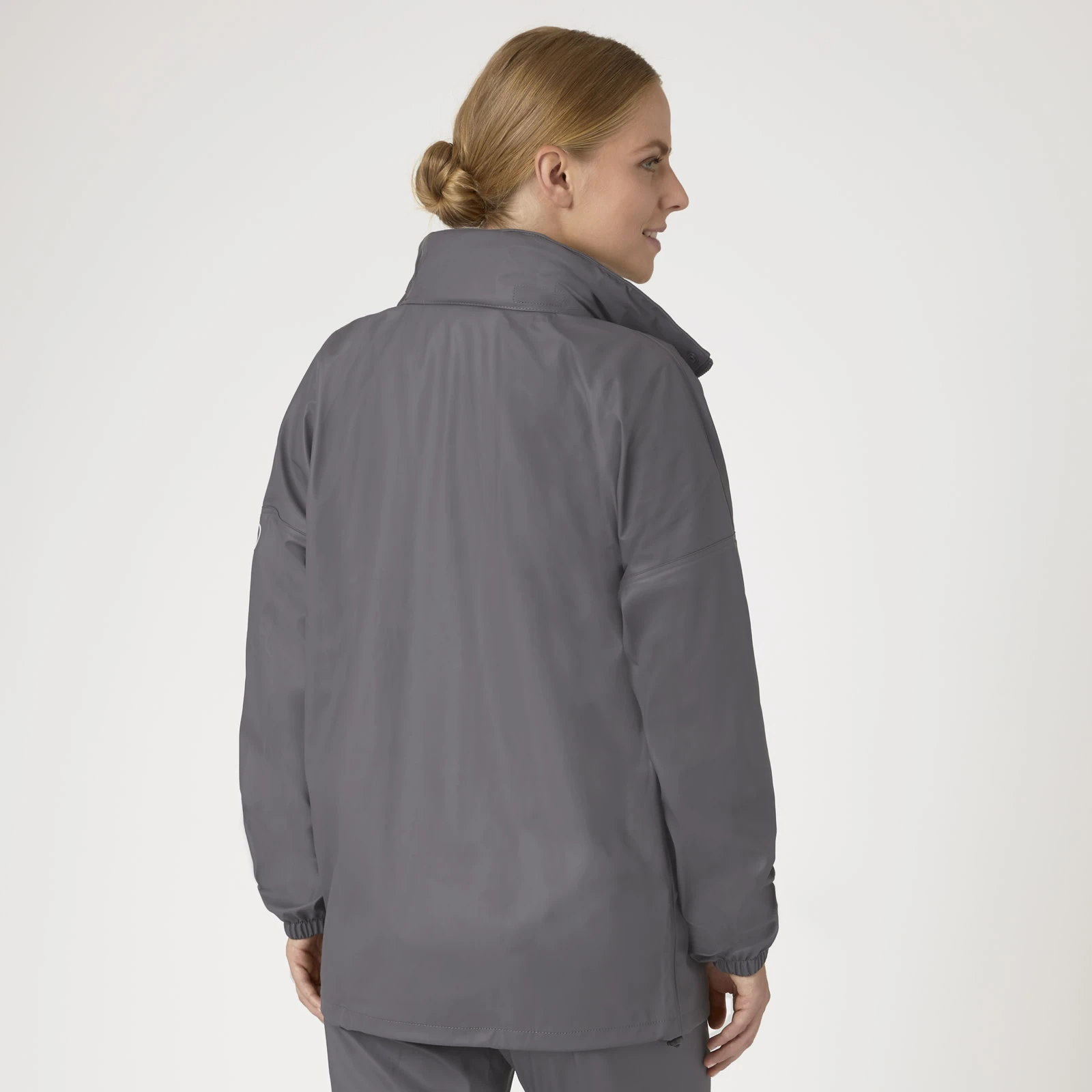 Horze Rory Womens Waterproof Riding Rain Jacket & Pants Set - Blackened Pearl 8 Horze Rory Womens Waterproof Riding Rain Jacket & Pants Set - Blackened Pearl - Image 6