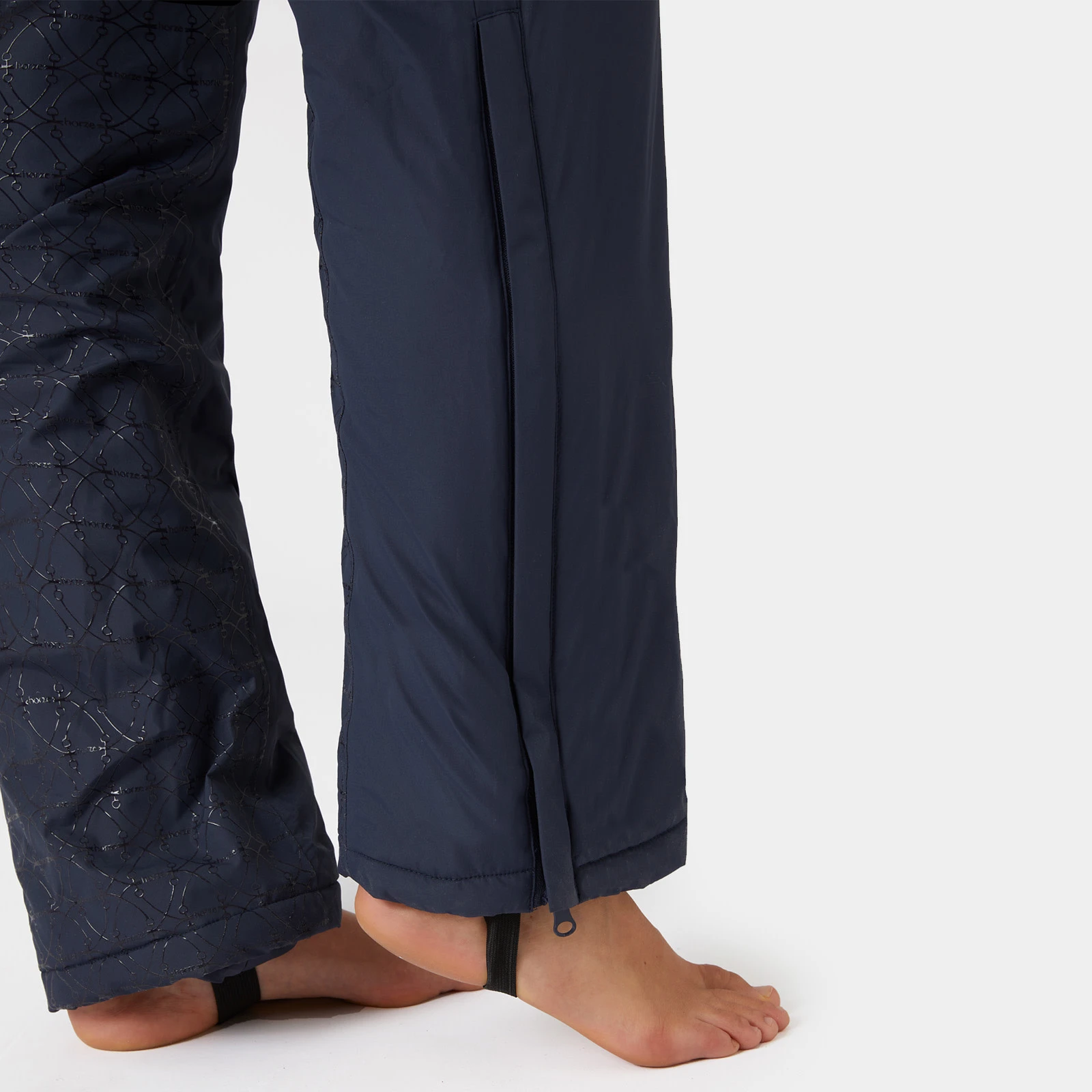 Horze Annica Womens Waterproof Padded Overall - Inkwell Navy 11 Horze Annica Womens Waterproof Padded Overall - Inkwell Navy - Image 9